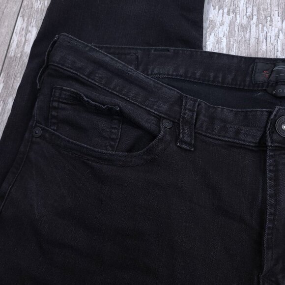 Silver Jeans Mens Konrad Slim Straight Leg Size 40x30 Black Denim 5 Pocket Pants - Picture 5 of 9